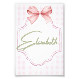 Personalisiert Elizabeth Baby Girl Kinderzimmer Gi Fotodruck