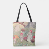 Personalisiert Elsa Beskow Fairytale Mushroom Tasc Tasche (Rückseite)