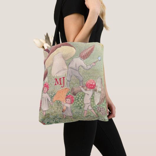Personalisiert Elsa Beskow Fairytale Mushroom Tasc Tasche (Von Nahem)