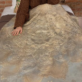 Personalisiert Embossed Mandala | Elegant Boho Gif Fleecedecke