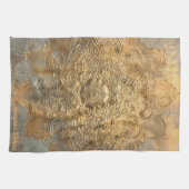 Personalisiert Embossed Mandala | Elegant Boho Gif Geschirrtuch (Horizontal)