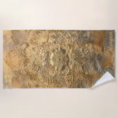 Personalisiert Embossed Mandala | Elegant Boho Gif Strandtuch (Vorderseite)