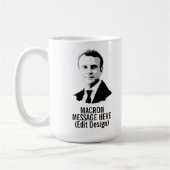 PERSONALISIERT EMMANUEL MACRON KAFFEETASSE (Links)
