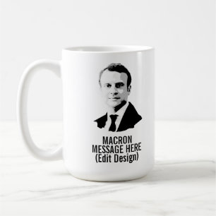 PERSONALISIERT EMMANUEL MACRON KAFFEETASSE