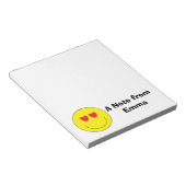 Personalisiert Emoji Notepad Notizblock (angewinkelt)