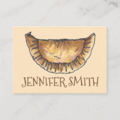 Personalisiert Empanada Spanisch Konditorei Köche  Visitenkarte (Vorderseite)