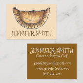 Personalisiert Empanada Spanisch Konditorei Köche  Visitenkarte (Vorne/Hinten)