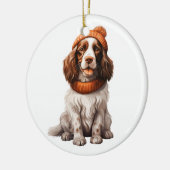 Personalisiert Englisch Springer Spanisch Dog Art Keramik Ornament (Links)