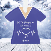 Personalisiert ER Nurse Weihnachten