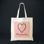 Personalisiert erblassen Sie - rosa und graue Tragetasche<br><div class="desc">Personalisiert erblassen Sie - bagwedding Taschentasche der rosa und grauen Herz-Tasche. Noble Herzikonenbrautjungfern-Taschentaschen. Personalizable Taschen für Teambraut und -bräute Entourage. Stilvoller Entwurf mit kundenspezifischer Hintergrundfarbe und individueller Name oder Monogramm. Machen Sie ein für Braut, Brautjungfern, Blumenmädchen, Trauzeugin, Matrone der Ehre, Mutter des Liebe-Symbolentwurfs der Braut etc. niedlichen romantischen für Chichochzeits-Party,...</div>