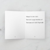 Personalisiert erhalten Sie wohle Karte (Innenseite)