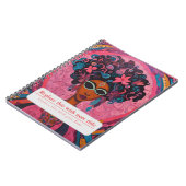 Personalisiert ermächtigte Frau - Rosa Notizblock (Linke Seite)