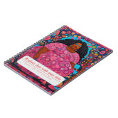 Personalisiert ermächtigte Frau - Rosa Notizblock (Linke Seite)