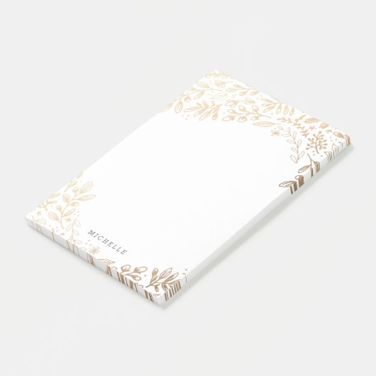 Personalisiert | Ernte Blume Post-it Klebezettel (angewinkelt)