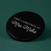 Personalisiert "Erste Weihnachten als Frau" Name Button