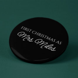 Personalisiert "Erste Weihnachten als Frau" Name Button