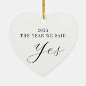 Personalisiert Erste Weihnachten Frau Verheiratete Keramik Ornament (Vorne)