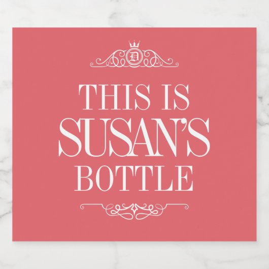 Personalisiert | Erstellen Sie Ihr eigenes Weinkel Schaumweinetikett (Einzelnes Label)