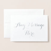 Personalisiert erstellen Sie Ihre eigene reale Fol Folienkarte (Vorderseite mit Umschlag)