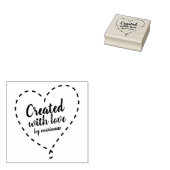 personalisiert ERSTELLT MIT LIEBE Crafter Maker Gummistempel (Stempel)