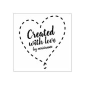 personalisiert ERSTELLT MIT LIEBE Crafter Maker Gummistempel (Prägung)