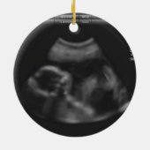 Personalisiert erwartete Eltern Daddy und Mommy Ce Keramik Ornament (Hinten)