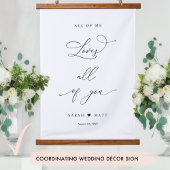 Personalisiert, es war immer, dass du Décor-Zeiche Wandteppich Mit Holzrahmen