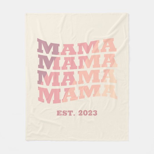 Personalisiert etabliertes Mama Fleecedecke (Vorderseite)