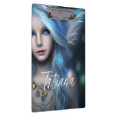 Personalisiert Ethereal Mystical Blue Fairy Klemmbrett (Rechts)