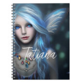Personalisiert Ethereal Mystical Blue Fairy Notizblock (Vorderseite)