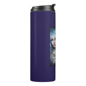 Personalisiert Ethereal Mystical Blue Fairy Thermosbecher (Nach links gedreht)
