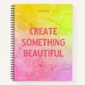 Personalisiert etwas Schönes Journal erstellen Notizblock (Vorderseite)