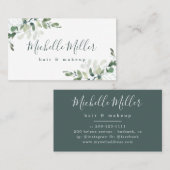 Personalisiert Eukalyptus Greenery Visitenkarte (Vorne/Hinten)