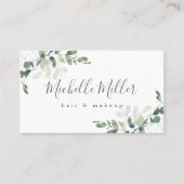 Personalisiert Eukalyptus Greenery Visitenkarte (Vorderseite)
