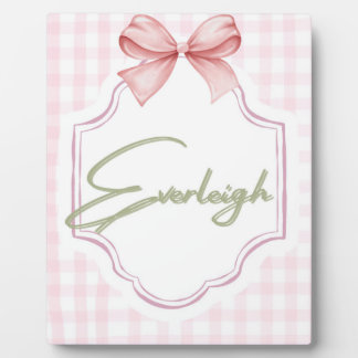 Personalisiert Everleigh Baby Girl Kinderzimmer Gi Fotoplatte