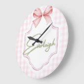 Personalisiert Everleigh Baby Girl Kinderzimmer Gi Große Wanduhr (Winkel)