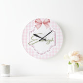 Personalisiert Everleigh Baby Girl Kinderzimmer Gi Große Wanduhr (Zuhause)