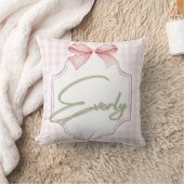 Personalisiert Everly Baby Girl Kinderzimmer Bow&G Kissen (Decke)