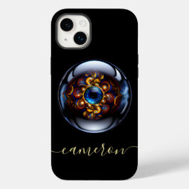 Personalisiert Evil Eye Dark Blue Case-Mate iPhone 14 Plus Hülle