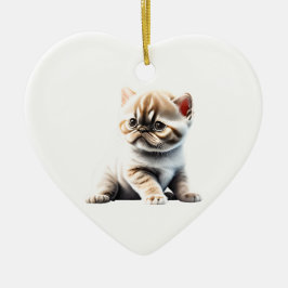 Personalisiert Exotic Shorthair Kitten Keramik Ornament