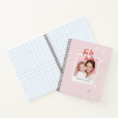 Personalisiert Fa La La La La La Pink Weihnachtsfe Notizblock (Innenseite)