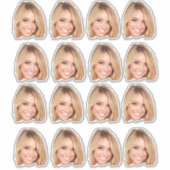 Personalisiert Face Confetti Aufkleber (Vorderseite)