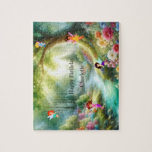 Personalisiert Fairies Forest Jigsaw Puzzle (Vertikal)