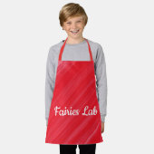 Personalisiert Fairies Labrador Rosa Rot Schürze (Getragen)