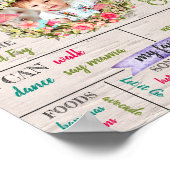 Personalisiert Fairy First Birthday Poster (Ecke)