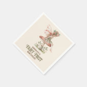 Personalisiert Fairy First Pink 1. Geburtstag Part Serviette (Ecke)