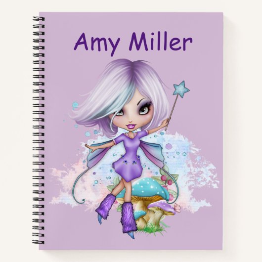 Personalisiert-Fairy-Sketch-Notebook Notizblock (Vorderseite)