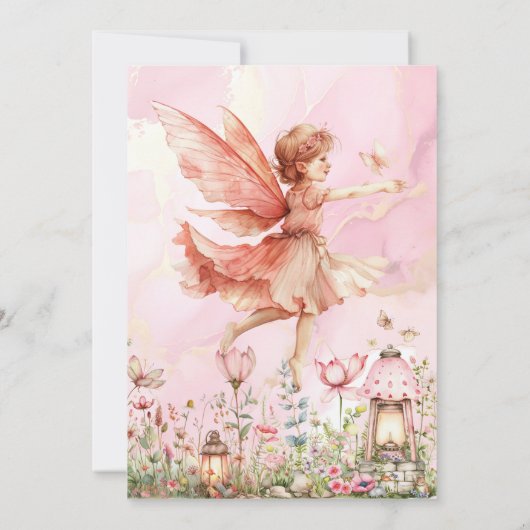 Personalisiert Fairy Themed Dankeskarte (Rückseite)