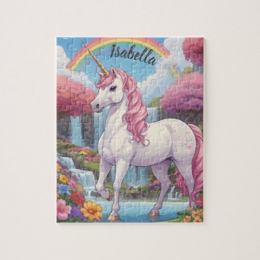 Personalisiert Fairy Unicorn Puzzle (Vertikal)