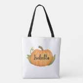 Personalisiert Fall Pumpkin Tasche (Rückseite)